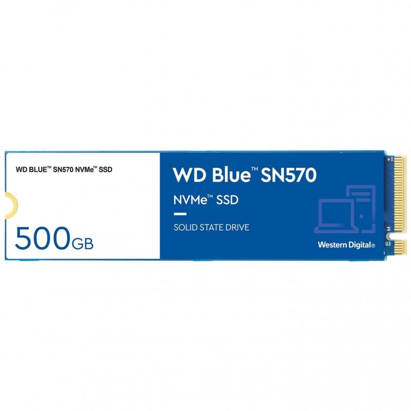 Western Digital WD Blue SN570 NVMe 500GB, Upto 3500MB/s, with Free 1 Month Adobe Creative Cloud Subscription (SSD) (WDS500G3B0C)