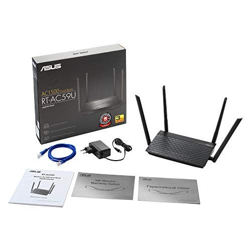 Asus RT-AC59U AC1500 Dual Band Gigabit WiFi Router (Black) Asus RT-AC59U AC1500 Dual Band Gigabit WiFi Router (Black)