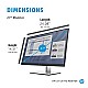 HP E27 G4 27-inches Full HD 1920 x 1080 Pixels Anti-Glare IPS Monitor with Low Blue Light Mode and On-Screen Control Black