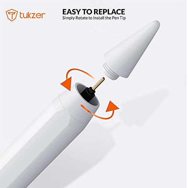 Tukzer 5-Replacement Tip Compatible with Tukzer Stylus Pen for iPad Palm Rejection, 2nd Gen