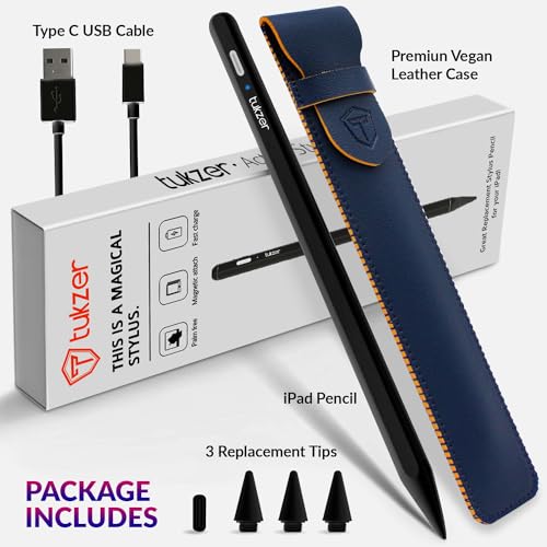 Tukzer 5-Replacement Tip Compatible with Tukzer Stylus Pen for iPad Palm Rejection, 2nd Gen