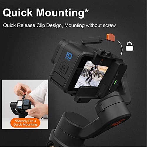 Hohem iSteady Pro 4 3-Axis Gimbal Stabilizer for Gopro 10/9 8/7/6/5/4, for Osmo Action and Other Action Cameras Hohem iSteady Pro 4 3-Axis Gimbal Stabilizer for Gopro 10/9 8/7/6/5/4, for Osmo Action and Other Action Cameras