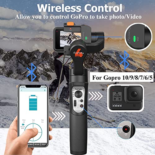 Hohem iSteady Pro 4 3-Axis Gimbal Stabilizer for Gopro 10/9 8/7/6/5/4, for Osmo Action and Other Action Cameras Hohem iSteady Pro 4 3-Axis Gimbal Stabilizer for Gopro 10/9 8/7/6/5/4, for Osmo Action and Other Action Cameras