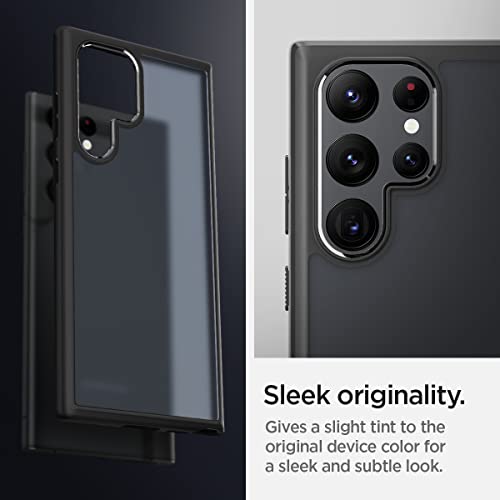 Spigen Ultra Hybrid Back Cover Case for Samsung Galaxy S22 Ultra (TPU + Poly Carbonate | Frost Black) Spigen Ultra Hybrid Back Cover Case for Samsung Galaxy S22 Ultra (TPU + Poly Carbonate | Frost Black)