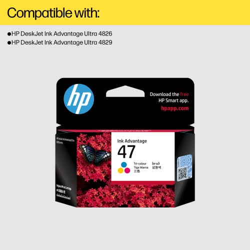 HP 47 Tri-Color Original Ink Cartridge HP 47 Tri-Color Original Ink Cartridge