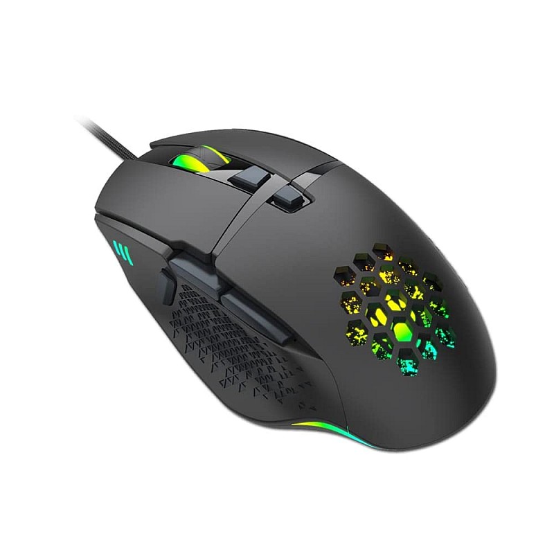 CLAW Dawon Wired Gaming Mouse - 6400 DPI with 8 Programmable Buttons via Customization Software and 6 RGB Backlight Modes for PC & MAC