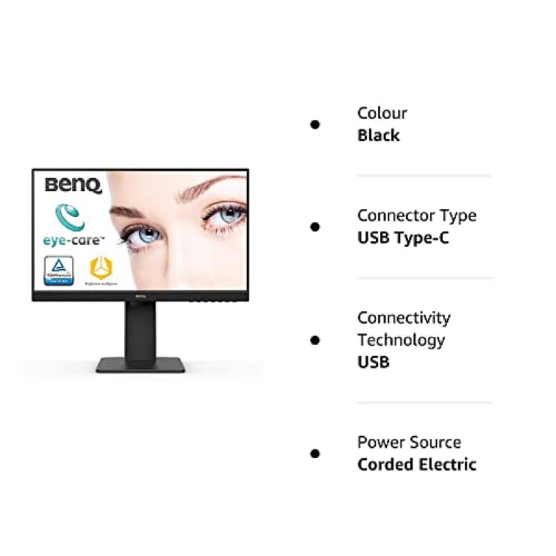 BenQ GW2485TC 24 inch 1920x1080p IPS Full HD| Daisy Chain monitor (Black)