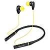 Modernista PowerBass 200 Bluetooth 5.0 Wireless Neckband in Ear Earphones Mic (Yellow)