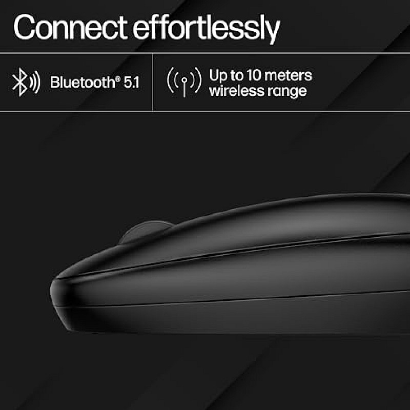 HP 240 Bluetooth Wireless Mouse with 3 Buttons (Black)