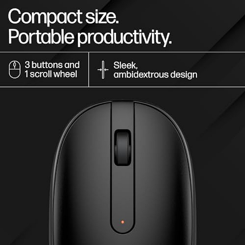 HP 240 Bluetooth Wireless Mouse with 3 Buttons (Black)