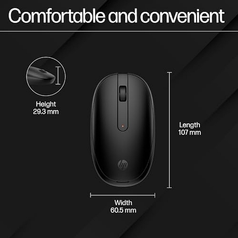 HP 240 Bluetooth Wireless Mouse with 3 Buttons (Black)