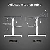 Portronics My Buddy Plus Adjustable Laptop Table with Built in USB Cooling Fan Foldable Legs (Black)