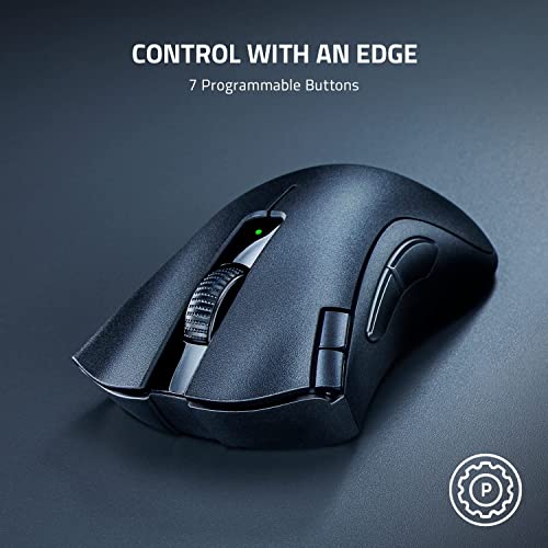 Razer Bluetooth DeathAdder V2 X Hyper Speed Ultra-Fast Hyper Speed Wireless Ergonomic Gaming Mouse Black Razer Bluetooth DeathAdder V2 X Hyper Speed Ultra-Fast Hyper Speed Wireless Ergonomic Gaming Mouse Black