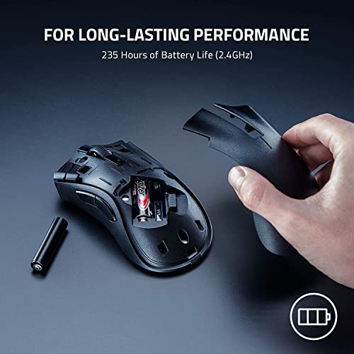 Razer Bluetooth DeathAdder V2 X Hyper Speed Ultra-Fast Hyper Speed Wireless Ergonomic Gaming Mouse Black Razer Bluetooth DeathAdder V2 X Hyper Speed Ultra-Fast Hyper Speed Wireless Ergonomic Gaming Mouse Black