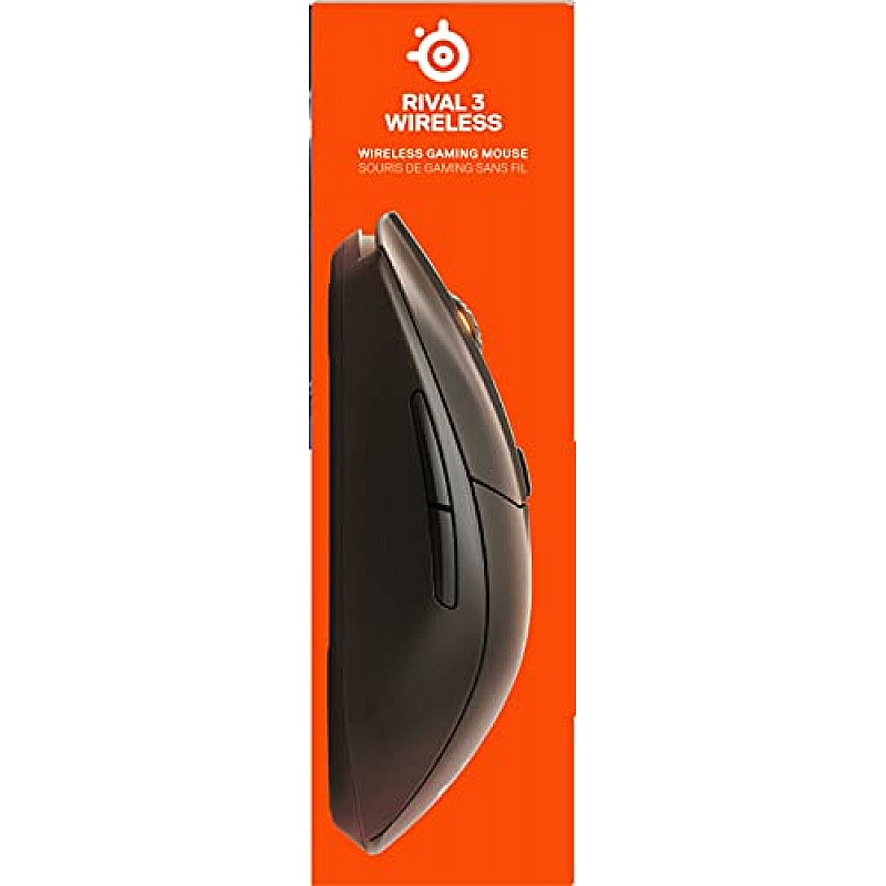 SteelSeries Rival 3 Wireless Gaming Mouse 400+ Hour Battery Life Black