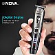 Nova NG 1153 Digital USB Corded and Cordless 160 Minutes Runtime Trimmer for Men (Gray)