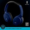 URBN Thump 550 HD Sound Deep Bass Wireless Bluetooth On Ear Headphone with in-Built Mic, (Blue)