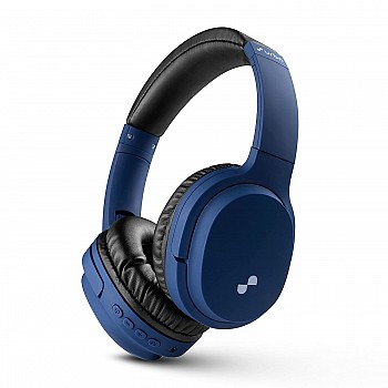 URBN Thump 550 HD Sound Deep Bass Wireless Bluetooth On Ear Headphone with in-Built Mic, (Blue)