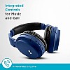 URBN Thump 550 HD Sound Deep Bass Wireless Bluetooth On Ear Headphone with in-Built Mic, (Blue)