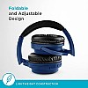 URBN Thump 550 HD Sound Deep Bass Wireless Bluetooth On Ear Headphone with in-Built Mic, (Blue)