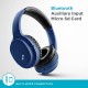 URBN Thump 550 HD Sound Deep Bass Wireless Bluetooth On Ear Headphone with in-Built Mic, (Blue)