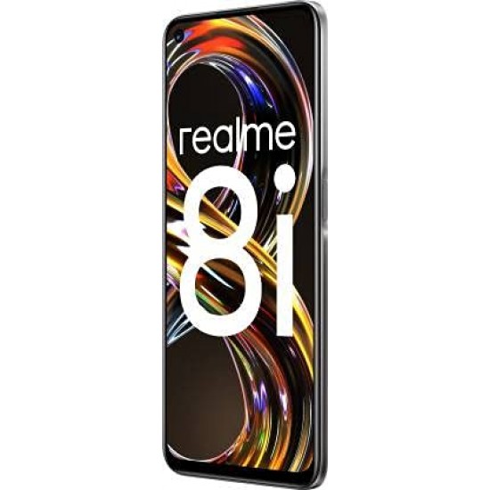 realme 8i (Space Black, 4GB RAM, 64GB Storage), Medium Refurbished