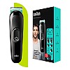 Braun MGK3321, 6-in-1 Beard Trimmer for Men from Gillette, All-in-One Tool, 5 attachments (Black Vibrant Green)