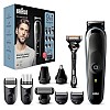 Braun MGK5380 9-In-1 Beard Trimmer for Men Black  Nordic (Blue)