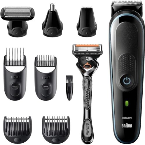 Braun MGK5380 9-In-1 Beard Trimmer for Men Black Nordic (Blue)