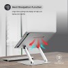 Portronics My Buddy K3 Portable Laptop Tabletop Stand I Foldable & Adjustable for Laptops Up to 15.6 Inches(Silver)