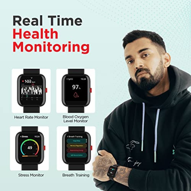 boAt Watch Mystiq Smart Watch with Stress Monitoring, HIIT, Breath Training Modes (Metal Black) boAt Watch Mystiq Smart Watch with Stress Monitoring, HIIT, Breath Training Modes (Metal Black)