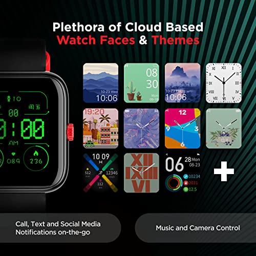 boAt Watch Mystiq Smart Watch with Stress Monitoring, HIIT, Breath Training Modes (Metal Black)