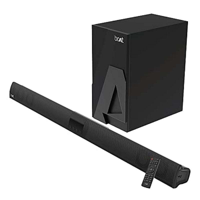 boAt Aavante Bar 1400 Bluetooth Soundbar with 120W RMS Signature Sound, 2.1 Channel, (Premium Black)