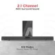 boAt Aavante Bar 1400 Bluetooth Soundbar with 120W RMS Signature Sound, 2.1 Channel, (Premium Black)