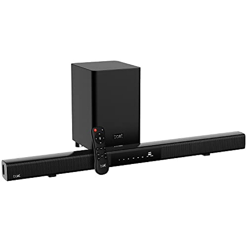 boAt Aavante Bar 1750 2.1 Channel Bluetooth Soundbar with 120W RMS Signature Sound, Wireless (Premium Black)