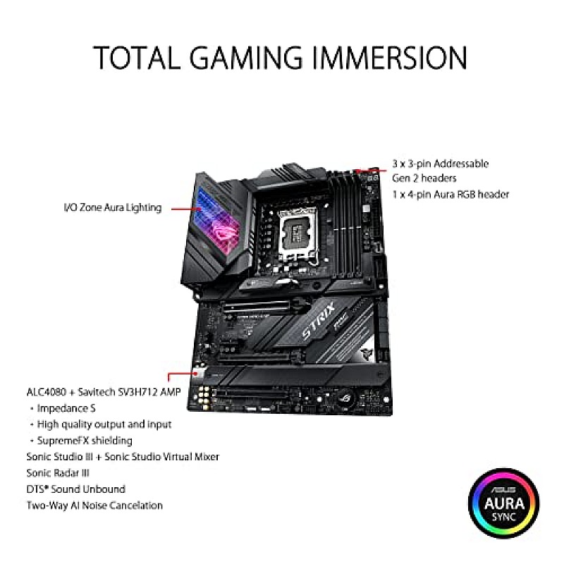 ASUS ROG Strix Z690-E Gaming WiFi LGA 1700 (12th Gen Intel Core) ATX Gaming Motherboard with DDR5