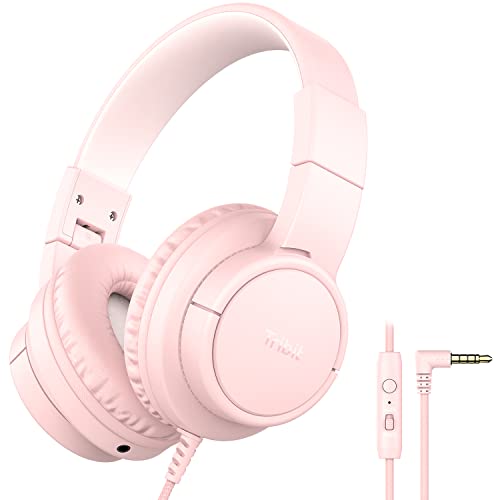 Tribit Headphones with Mic, Girls Headphones Wired Over Ear Headsets with Limited Volume 85dB/ 94dB, 3.5mm Jack Compatible Smartphones Tablet Tribit Headphones with Mic, Girls Headphones Wired Over Ear Headsets with Limited Volume 85dB/ 94dB, 3.5mm Jack Compatible Smartphones Tablet