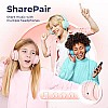 Tribit Headphones with Mic, Girls Headphones Wired Over Ear Headsets with Limited Volume 85dB/ 94dB, 3.5mm Jack Compatible Smartphones Tablet