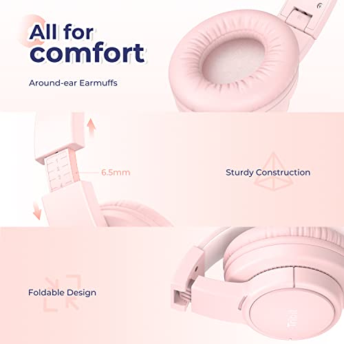 Tribit Headphones with Mic, Girls Headphones Wired Over Ear Headsets with Limited Volume 85dB/ 94dB, 3.5mm Jack Compatible Smartphones Tablet Tribit Headphones with Mic, Girls Headphones Wired Over Ear Headsets with Limited Volume 85dB/ 94dB, 3.5mm Jack Compatible Smartphones Tablet