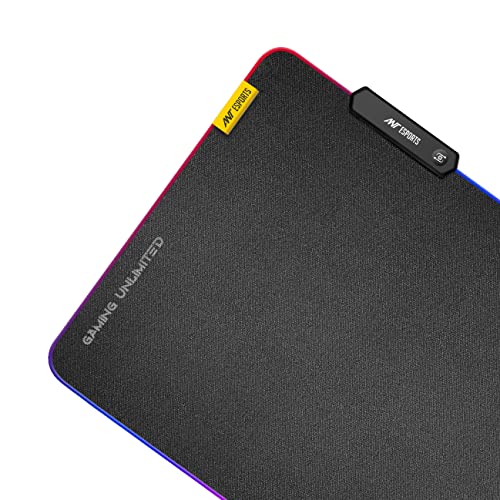 Ant Esports MP400 RGB Gaming Mouse Pad Anti-Slip Rubber Base with Waterproof Coating for Gamer Office Black Ant Esports MP400 RGB Gaming Mouse Pad Anti-Slip Rubber Base with Waterproof Coating for Gamer Office Black
