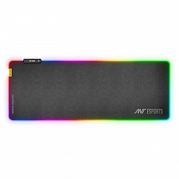 Ant Esports MP400 RGB Gaming Mouse Pad Anti-Slip Rubber Base with Waterproof Coating for Gamer Office Black