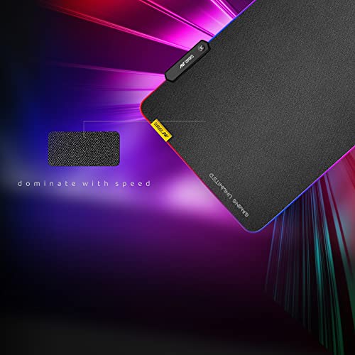 Ant Esports MP400 RGB Gaming Mouse Pad Anti-Slip Rubber Base with Waterproof Coating for Gamer Office Black Ant Esports MP400 RGB Gaming Mouse Pad Anti-Slip Rubber Base with Waterproof Coating for Gamer Office Black