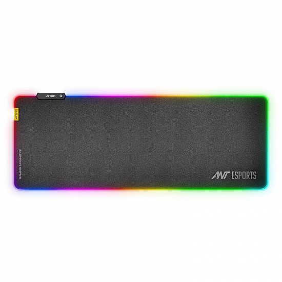 Ant Esports MP400 RGB Gaming Mouse Pad Anti-Slip Rubber Base with Waterproof Coating for Gamer Office Black