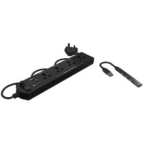 Portronics Mport 31 USB Hub (4-in-1), Multiport Adapter with 1 x USB 3.0 & 3 x USB 2.0 Ports (Grey)