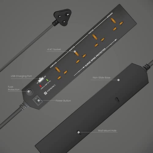 Portronics Mport 31 USB Hub (4-in-1), Multiport Adapter with 1 x USB 3.0 & 3 x USB 2.0 Ports (Grey)