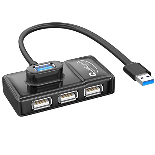 Quantum 4 Port USB Hub with High Speed Data Transfer QHM7532 (Black) Quantum 4 Port USB Hub with High Speed Data Transfer QHM7532 (Black)