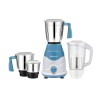 Bajaj Rex DLX Mixer Grinder 750W Mixie For Kitchen With Nutri-Pro Feature 4 Stainless Steel Mixer Jar White Blue