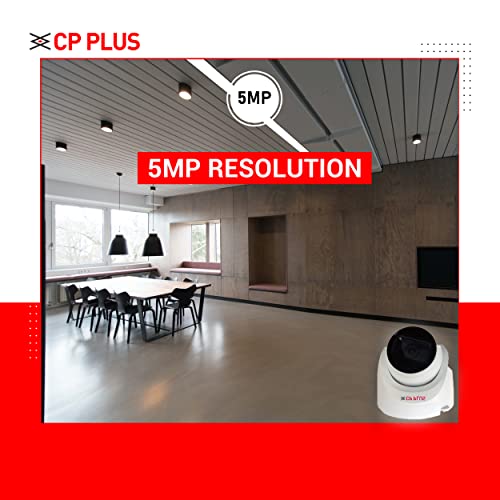 CP PLUS 5MP IR Dome Camera 3.6mm Fixed Lens up to 20 M IR Distance Max. 25fps5MP (16:9 Video Output), White CP PLUS 5MP IR Dome Camera 3.6mm Fixed Lens up to 20 M IR Distance Max. 25fps5MP (16:9 Video Output), White