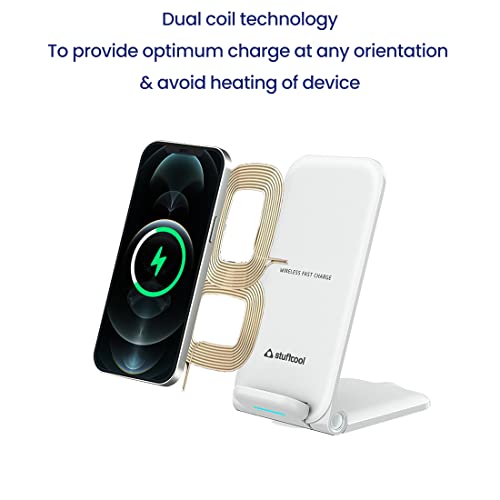 Stuffcool WC720 Foldable Stand Type 15W Wireless Charger Ultra and Other Flagship Devices Stuffcool WC720 Foldable Stand Type 15W Wireless Charger Ultra and Other Flagship Devices