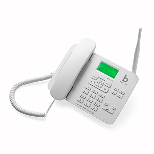 Beetel F1K is Quad Band 2G GSM Landline Phone with 2-Way Speakers White Beetel F1K is Quad Band 2G GSM Landline Phone with 2-Way Speakers White